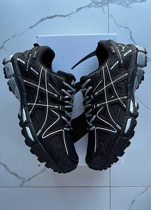 Утепленні чоловічі кросівки asics gel-kahana 8 gore-tex black white termo асікс чорного з білим кольорів термо