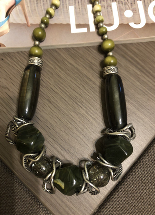 Новое изысканное колье monton под старину из люцита, 53 см.