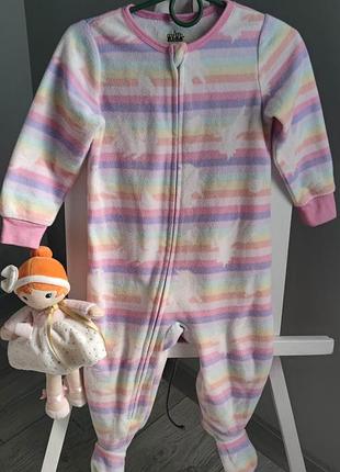 Теплый флисовый человечек, размер 92 (18 месяцев)