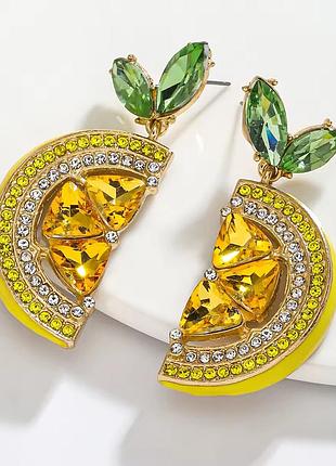 Сияющие люксовые серьги для вдохновения лимоны