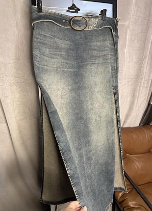 Джинсова довга спідниця урбан аутфітерс