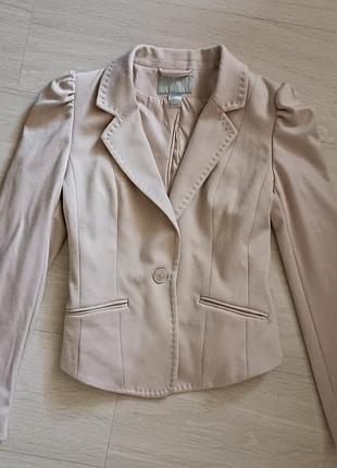 Піджак h&m ніжно пудрового кольору