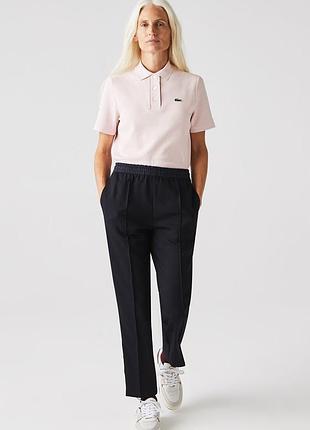 🖤👌👀 lacoste wool blend женские прямые брюки спортивного стиля