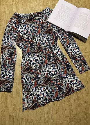 Італійська сукня -туніка isabel у квітковий принт, розмір l, стан нової