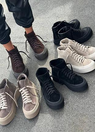 Натуральная кожа замша все размеры ботинки