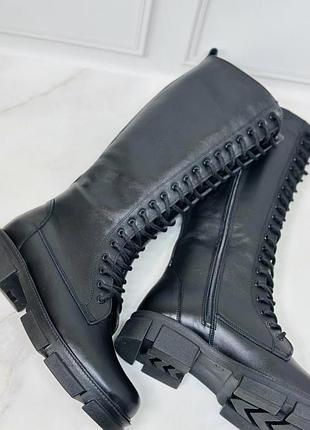 Чоботи натур шкіра / замш демі зима під замовлення 36-43р