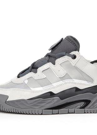 Зимні чоловічі та жіночі кросівки adidas niteball winter “grey”хутро