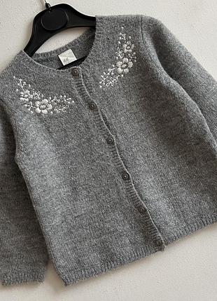 Вязаная кофта для маленькой девочки от h&amp;m 6