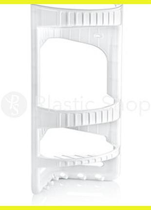 Угловая полка в ванную dunya белая