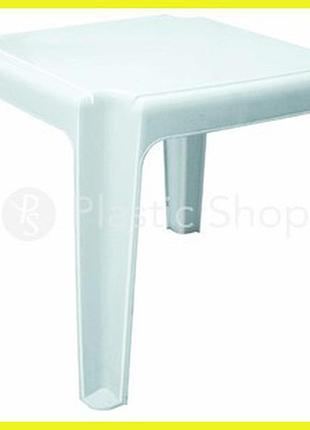 Столик під шезлонг 45х45 см білий