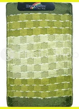 Комплект ковриков для ванной "green square" 50х80 см