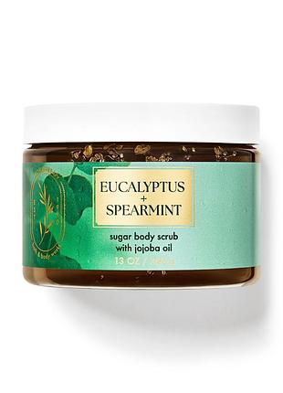Цукровий скраб для тіла bath and body works eucalyptus spearmint