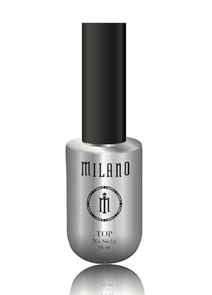 Топ для нігтів без липкого шару milano 15 мл  2712000107945