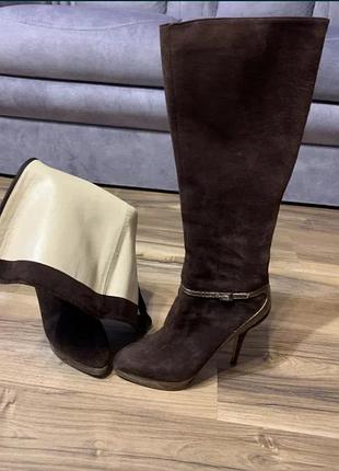 Замшевые сапожки jimmy choo р.36 london