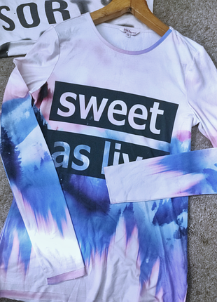 Реглан лонг с принтом