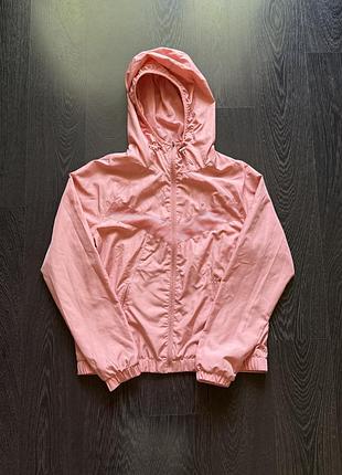 Рожева вітровка workout з капюшоном, розмір 38