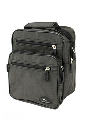 Мужская сумка на плече wallaby 2665 на 5 отделов - хаки 20х24х12см