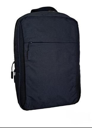 Рюкзак під ноутбук у класичному стилі 46х30х14см - чорний