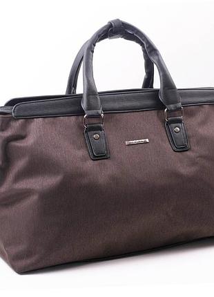 Стильная сумка - саквояж для командировок dolly 254 - 54х33х24см коричневая