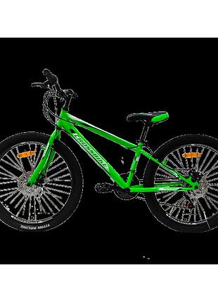 Велосипед для подростка crossbike spark d-al 26" 13" зеленый