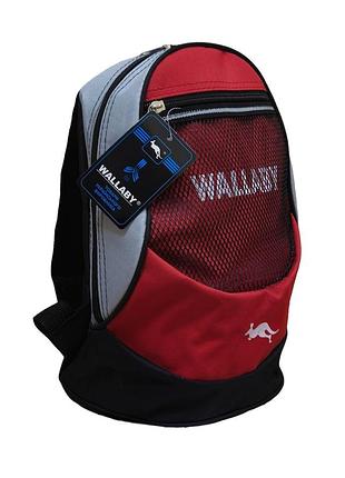 Небольшой прогулочный рюкзак wallaby 152 красный 27х21х12см
