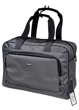 Дорожная сумка с системой крепления к чемодану dolly 704 серая 50х37х25см
