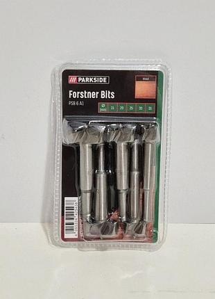 Набор свёрл по дереву parkside psb 6 a1 ø 15, 20, 25, 30 і 35 мм