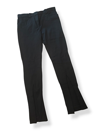 Трикотажные брюки zara с разрезами по ноге размер l