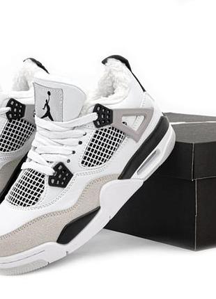 Мужские кроссовки зимние джордан nike air jordan 4, женские кроссовки зимние найк джордан