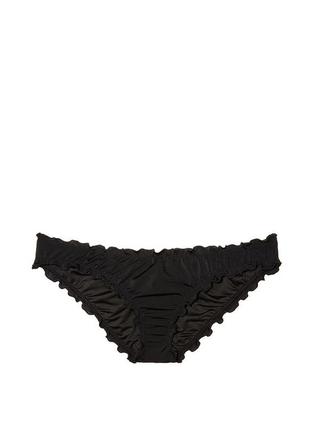 Плавки victoria´s secret оригинал xs victoria victorias виктория сикрет ruffle рюши черные2 фото