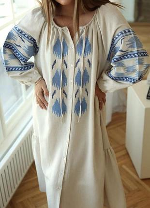 Сукня вишиванка для красивих дівчат розміру 52-54