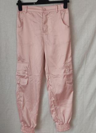 Брюки джоггеры карго атласные girlswear matalan на девочку 12 рок.