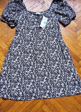 Новое мини платье натуральная ткань от primark