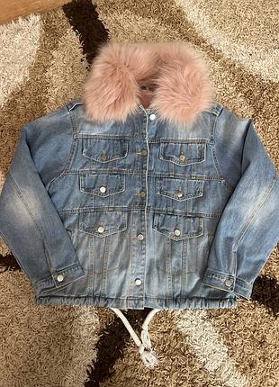 Джинсова куртка 2в1