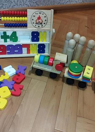 Сортер деревянный, развивающие деревянные игрушки