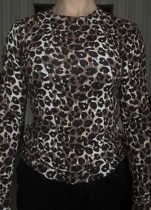 Лонг з леопардовим принтом