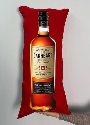 Подушка с принтом габардиновая окхарт, красная 35х75 (633)