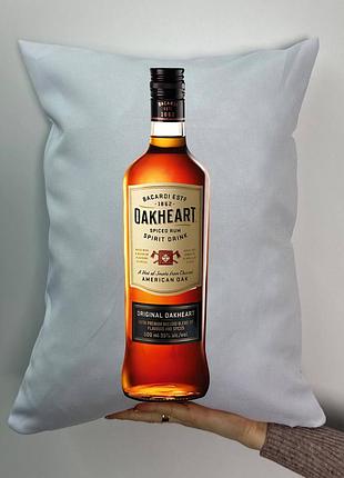 Подушка с принтом габардиновая окхарт, белая 35х45 (634)