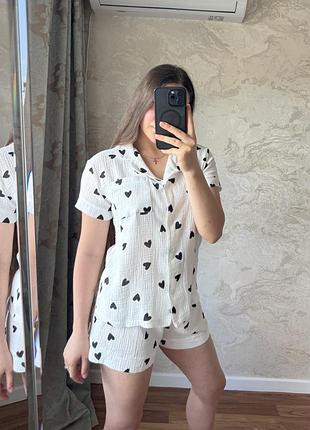 Муслінова піжамка в різних принтах