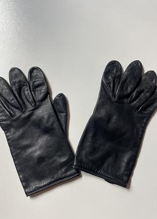 Стильные мягкие кожаные перчатки без подкладки