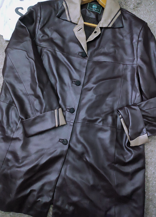 Куртка плащ под кожу