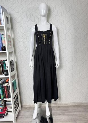 Винтажная корсетка макси платье с вышивкой stockerpoint