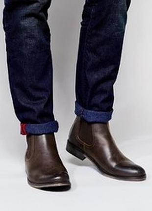Чоловічі asos chelsea boots in leather