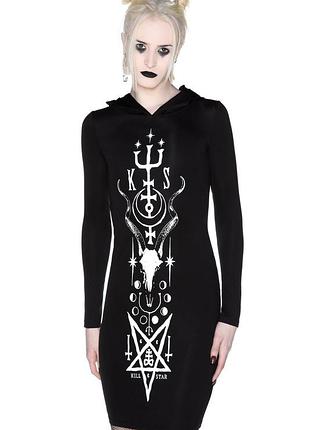 Платье с капюшоном: killstar – lethia