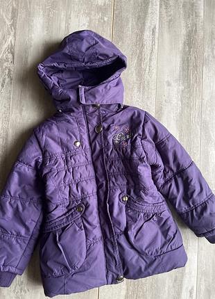 Тепла стьобана куртка на хутрі