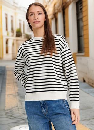 Утепленный свитшот в полоску sinsay,р.м