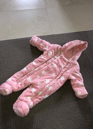 Флісовий плюшевий чоловічок зимовий комбінезон на дівчинку флисовый плюшевый зимний комбинезон человечек на девочку