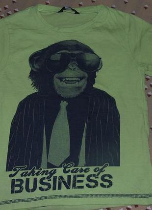 Хлопковая футболка мальчику 4 - 5 лет