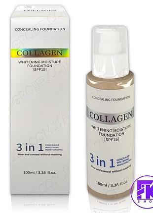 Зволожуючий тональний крем spf 15 collagen moisture foundation 100 мл