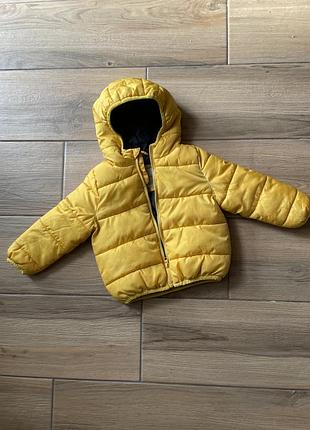 Демісезонна осіння дитяча жовта куртка розмір 80
